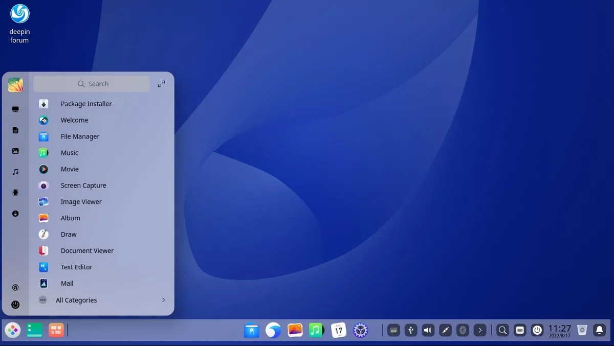 DDE（深度桌面） 桌面截图