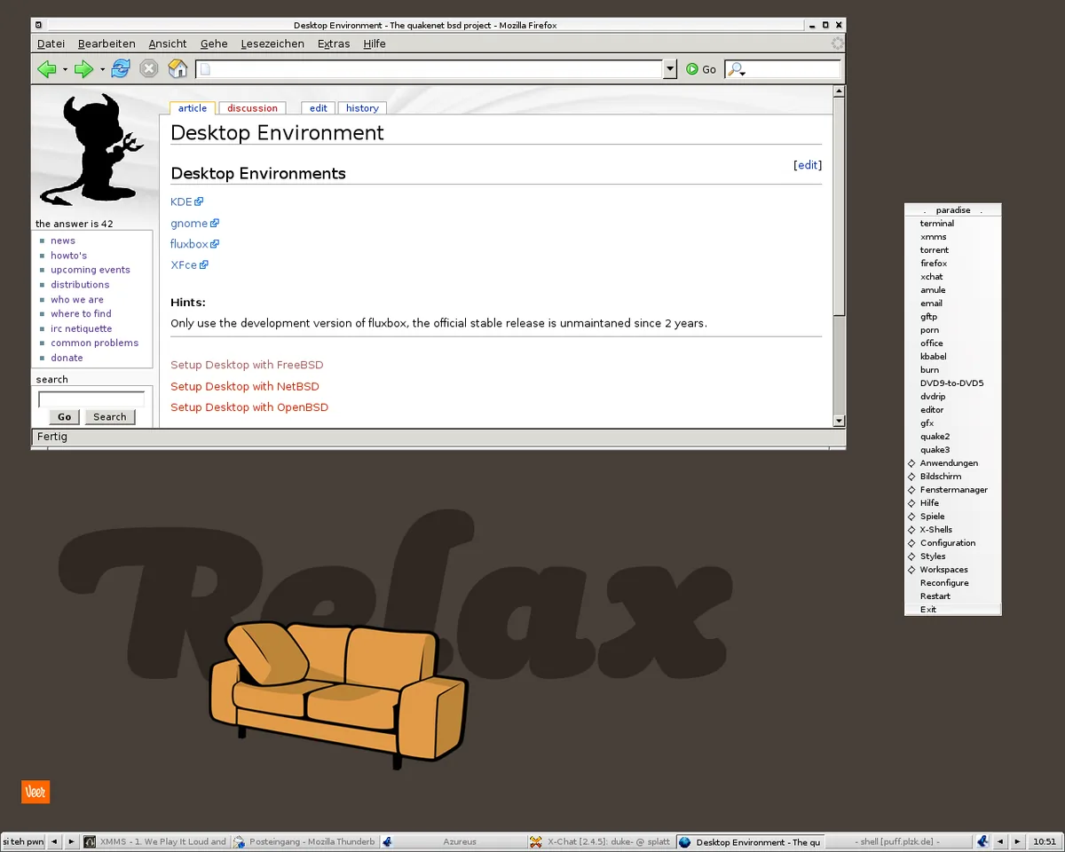 Fluxbox / Openbox 桌面截图