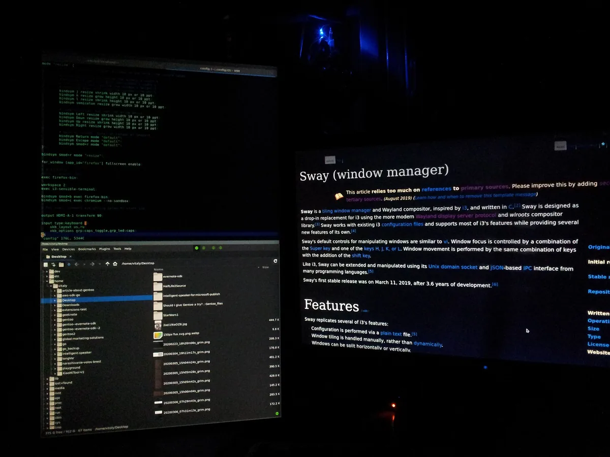 Sway 桌面截图