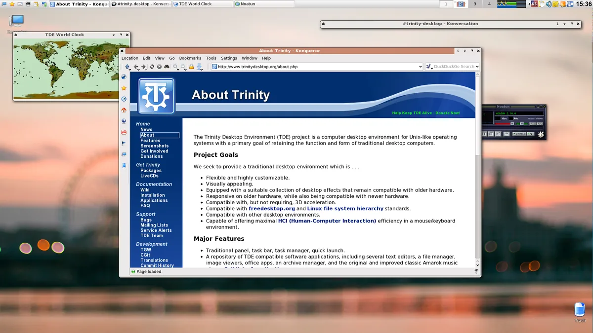Trinity（TDE） 桌面截图