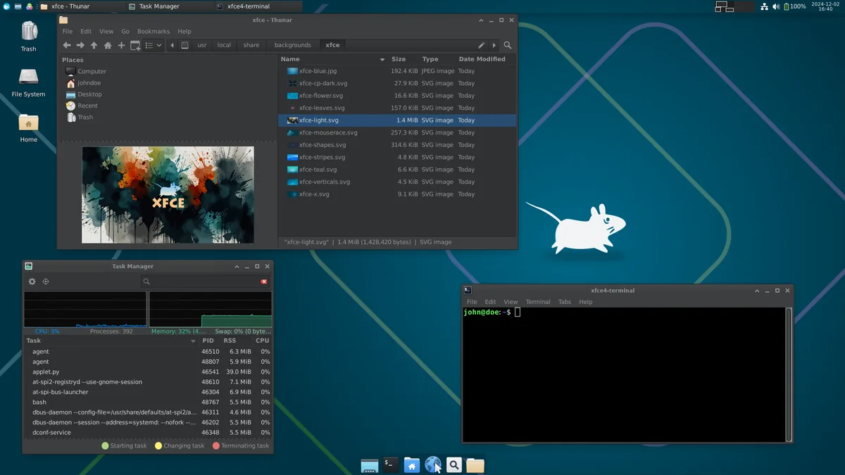 Xfce 桌面截图